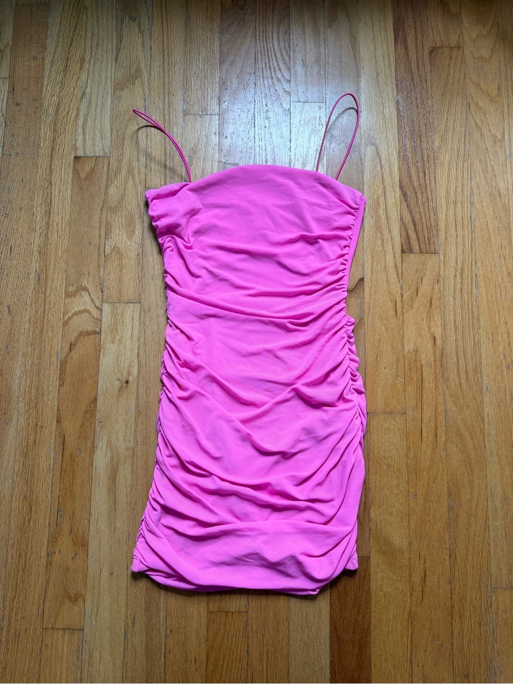 Princess Polly Hot Pink Spaghetti Strap Dress